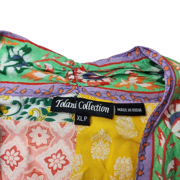 Tolani Multicolor Patterned Top - Picture 12 of 13